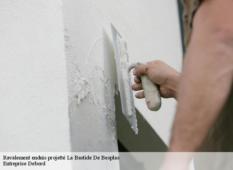 Ravalement enduis projetté la-bastide-de-besplas-09350 Entreprise Debord